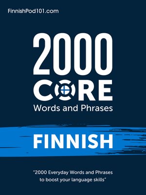 cover image of 2000 Core Words and Phrases: Finnish